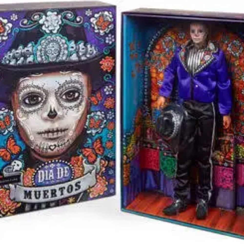NEW IN BOX KEN sugar skull BARBIE 2023 Día De Muertos Barbie Doll Halloween